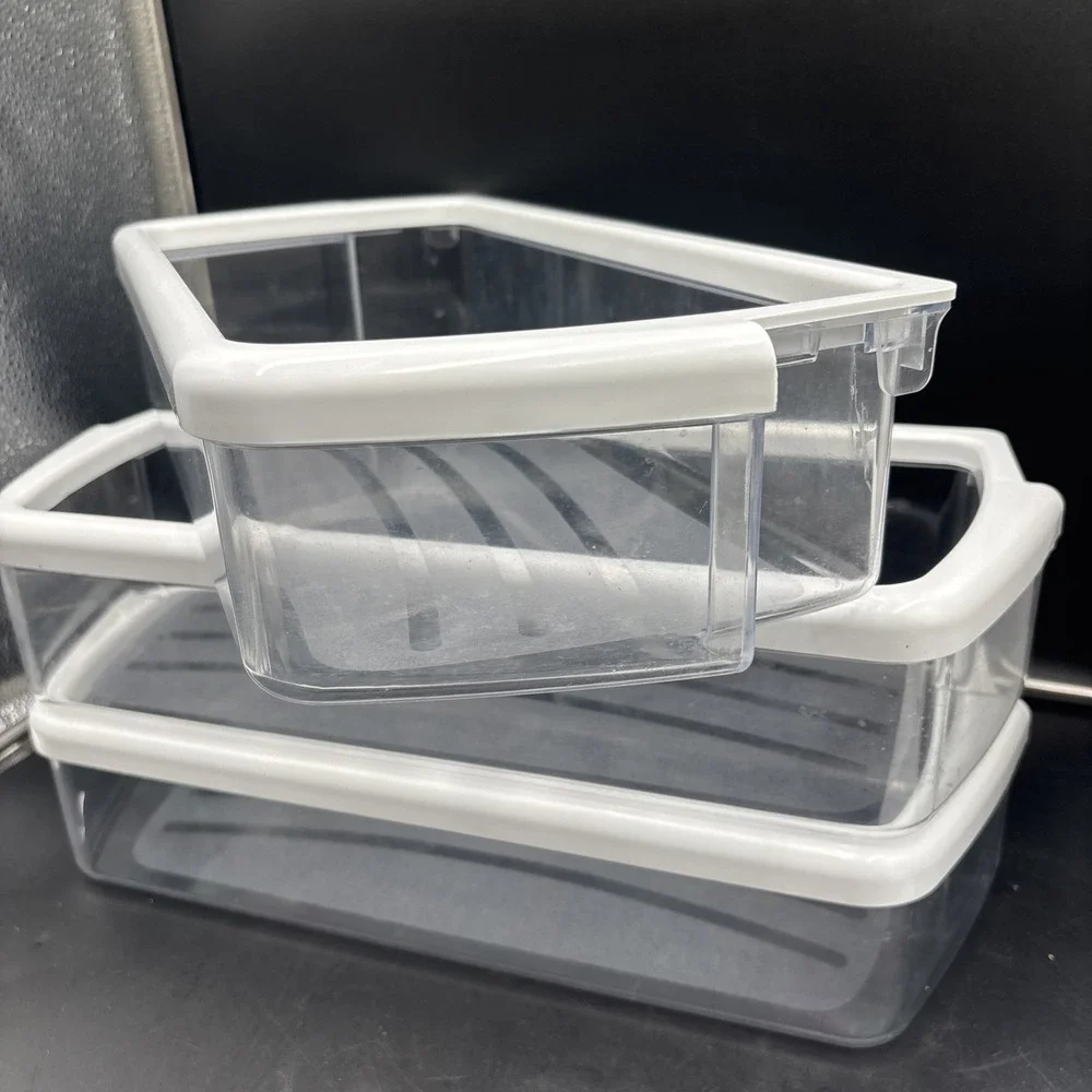 (3) Door Shelf Bin OEM Whirlpool Refrigerator W10321304 Kenmore WPW10431304 GUC